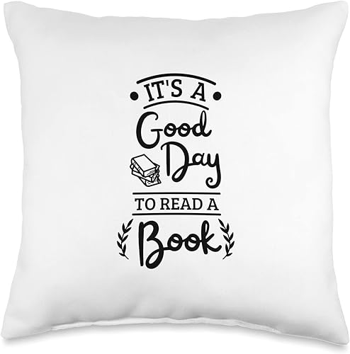 Miniatura 1 de jovy fits Its A Good Day - Almohada de regalo de lectura para amantes de los libros 16 x 16 pulgadas multicolor