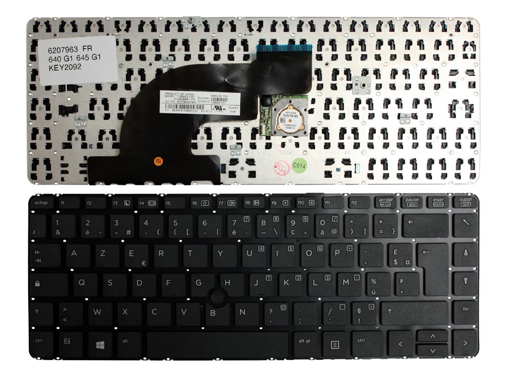 Clavier HP 736653-051 Keyboards4Laptops Résoudre Touches Bloquées AZERTY - 2