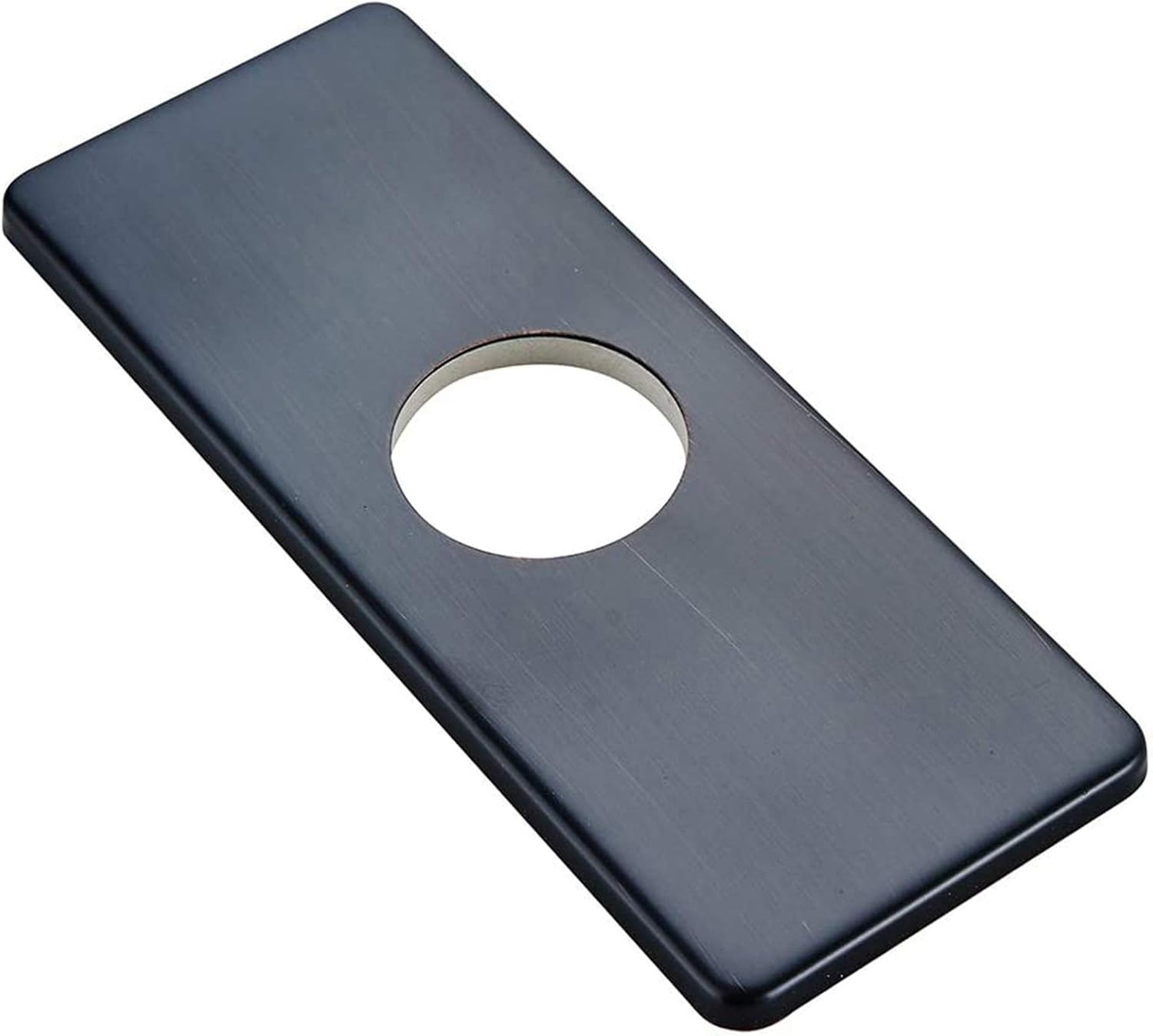 Wovier Faucet Plate,Brushed Nickel Sink Hole Cover Plate, 6" Circular