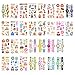 NATUCE 30pcs Tatouage Temporaire Enfant, Tatouages Ephémères Étanche pour Fille Garçon, Kit de Tatouages Animaux, Tattoos Enfants de Fête d'Anniversaire Cadeau (Crique Montres Desserts)