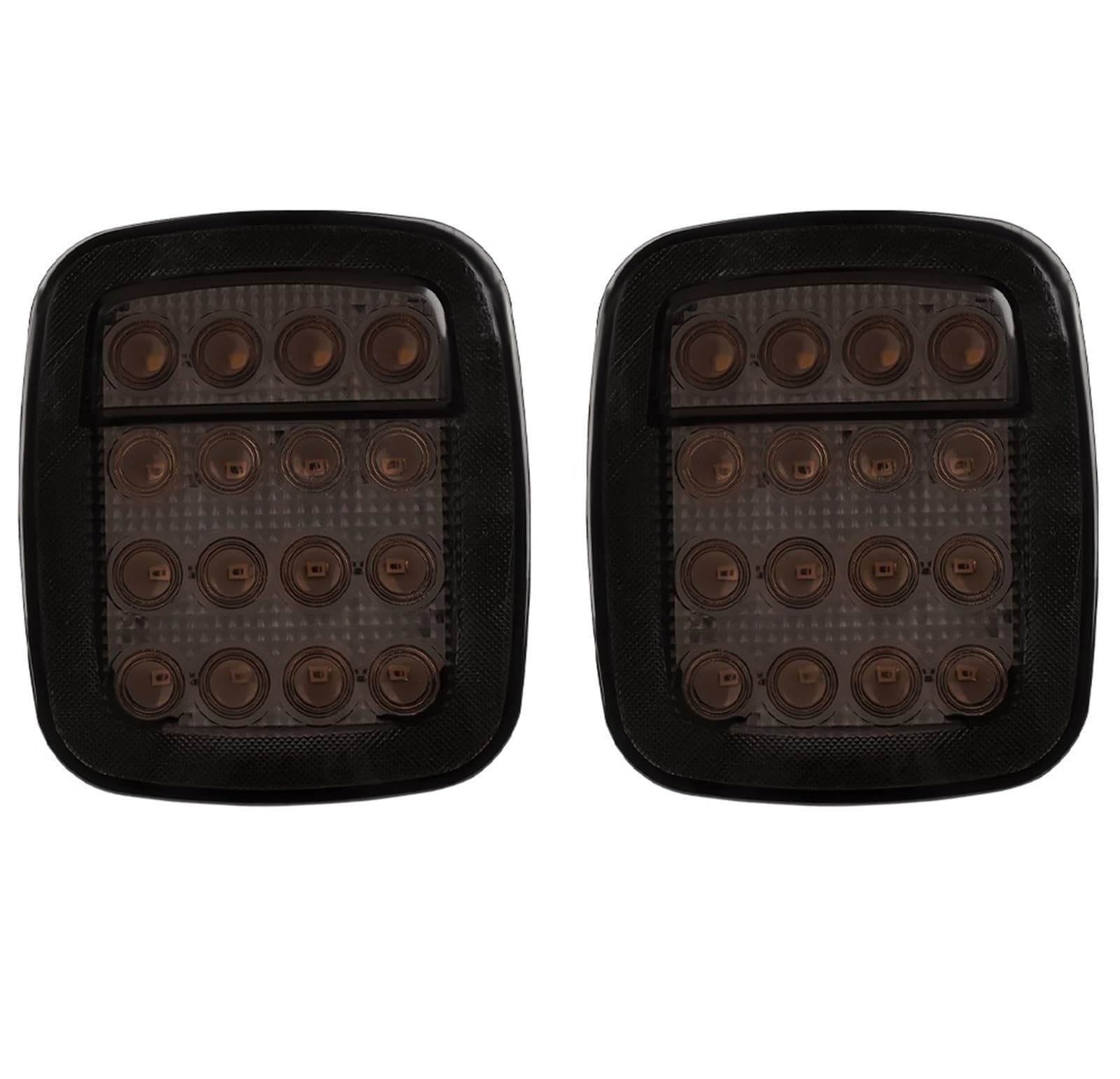 Rear Tail Light Assembly 1Pair LED Tail Lights For Jeep For Wrangler TJ CJ Reverse,Brake Light Rear Back Up Daytime Running Rear Lights(Black)