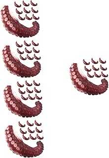 TOYANDONA 50 Peças Garra De Polvo Simulado Polvo Animal Marinho Simulado Brinquedo Infantil Modelo De Polvo Artificial Polvo Decoração Japonesa Artesanato Infantil Polvo Falso Tentáculo Pvc