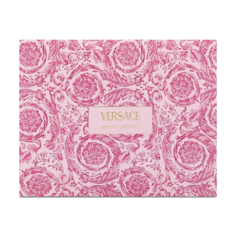 Versace Bright Crystal EDT 50ML + SG 50ML + BL 50M, Transparent
