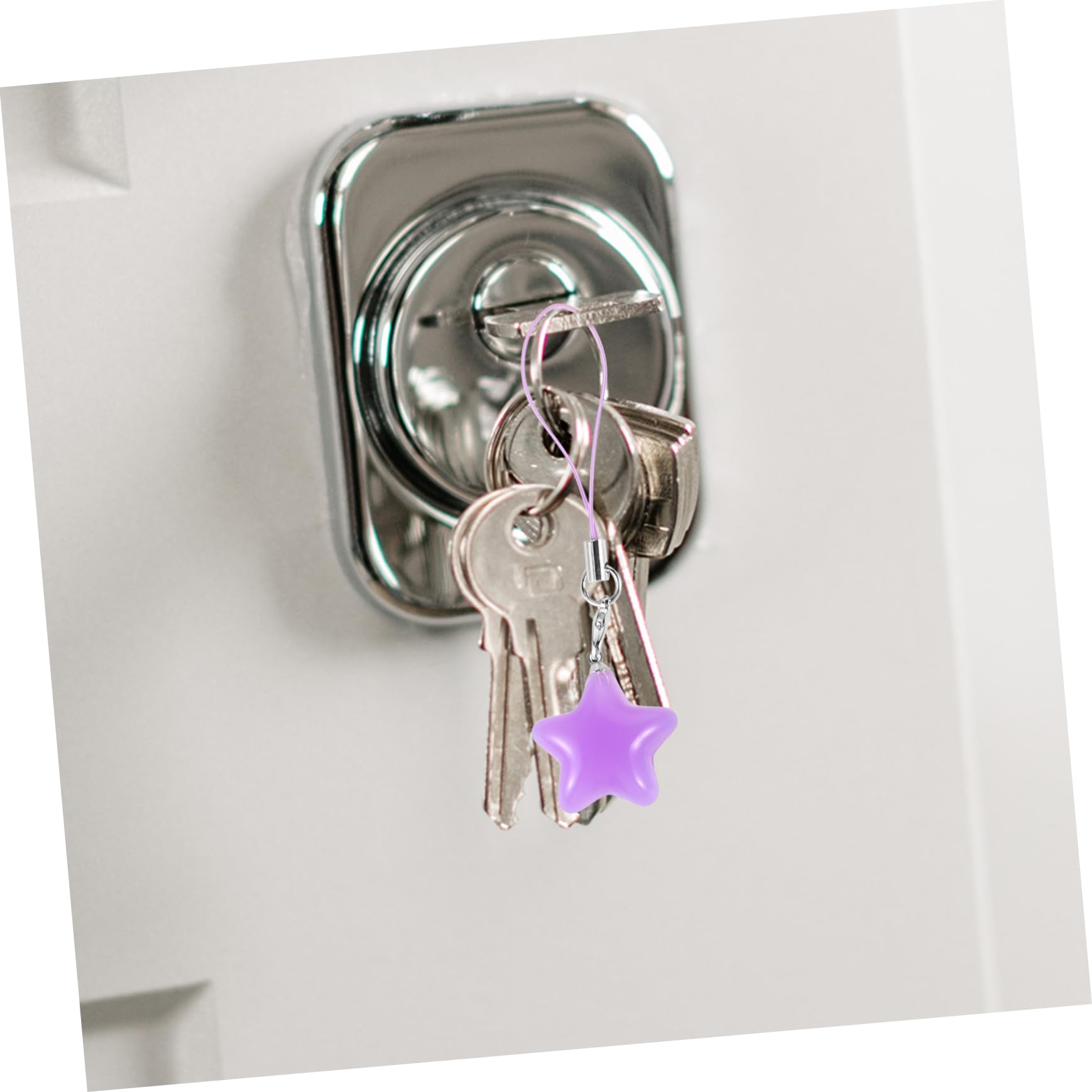 Artibetter del teléfono estrella Accesorio duradero y resistente llavero colgante accesorio de telefono colgantes para teléfono con forma de estrella rosa