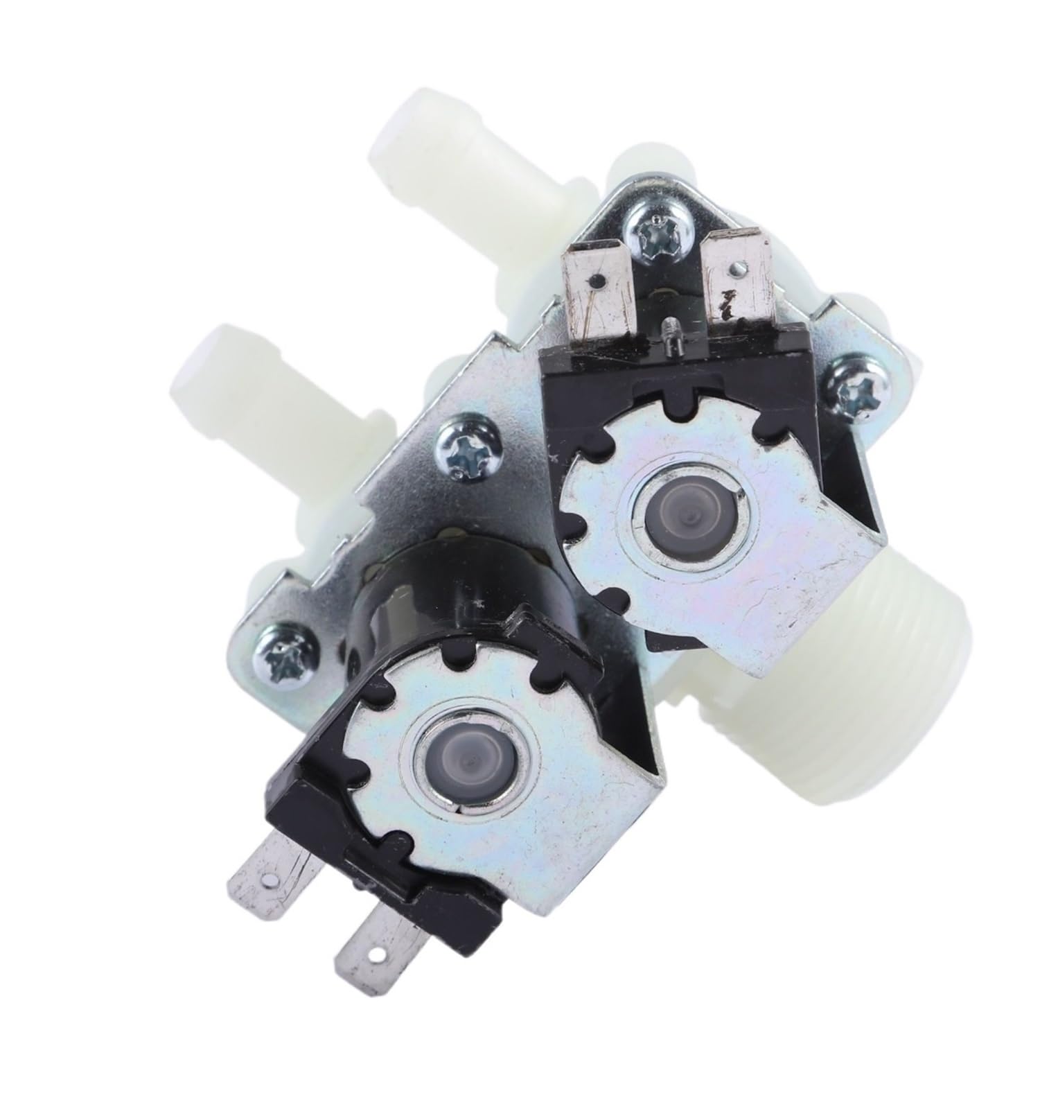 DN20 G3/4 1 In 2 DC 12V 24V AC 220V Druck Dual Elektrische Wasser Einlass Magnetventil normalerweise Geschlossen for Waschmaschine(DC12V)