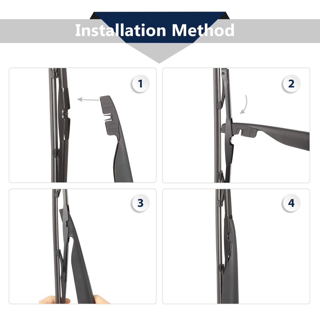 Kit Essuie-Glace Arrière Volvo V40 1996-2004 - Balai + Bras - Remplacement Direct