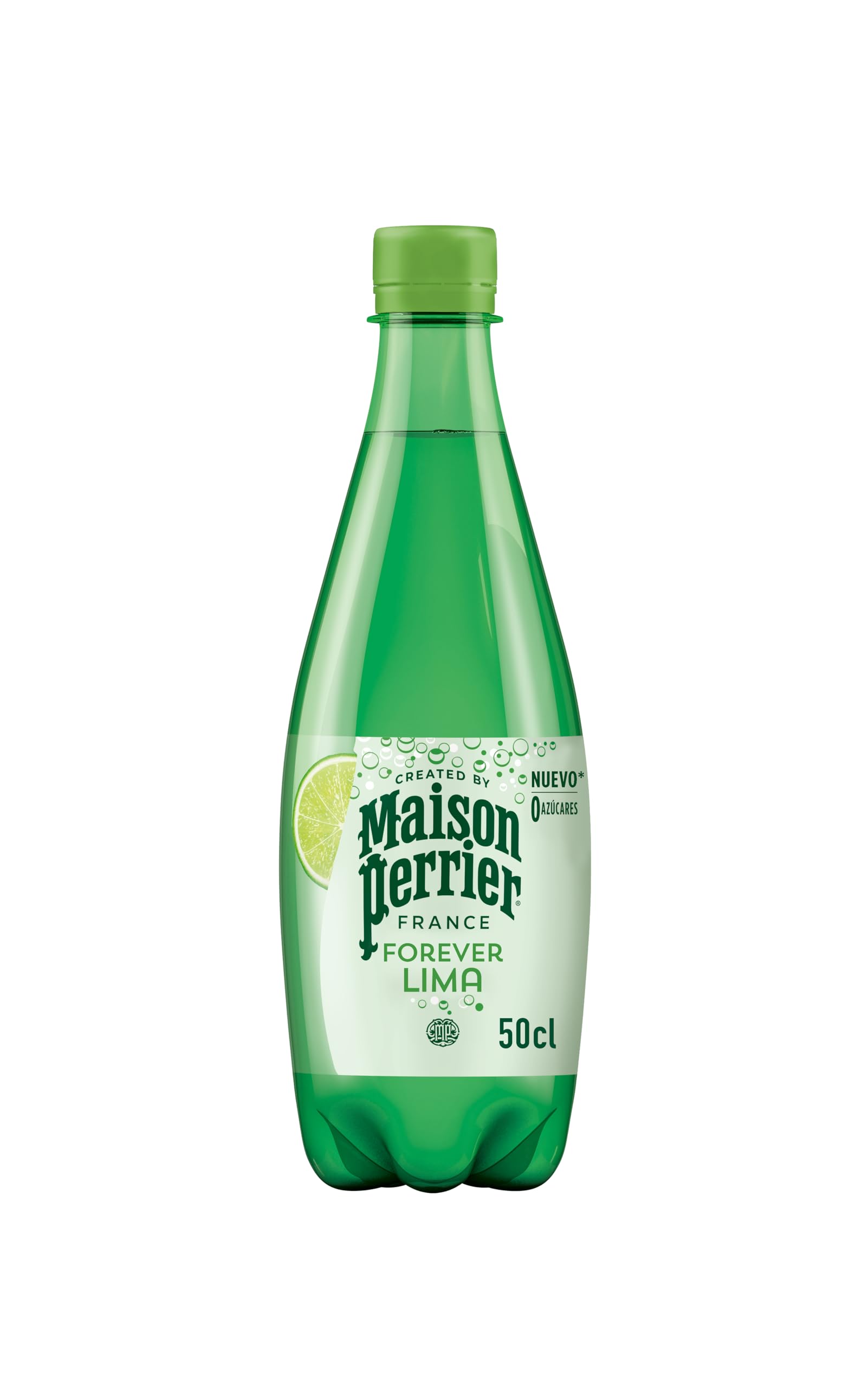 MAISON PERRIER FOREVER Agua con Gas con Sabor Lima, 4 packs 6 x 50 cl, 24 Botellas