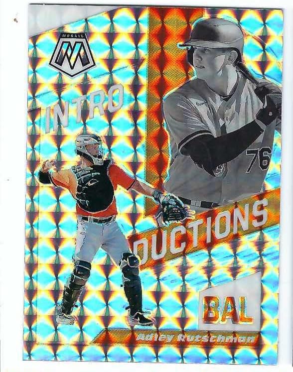 ADLEY RUTSCHMAN 2021 Panini Mosaic Introductions #INT6 MOSAIC PRIZM PARALLEL Baltimore Orioles Baseball Rookie Card RC