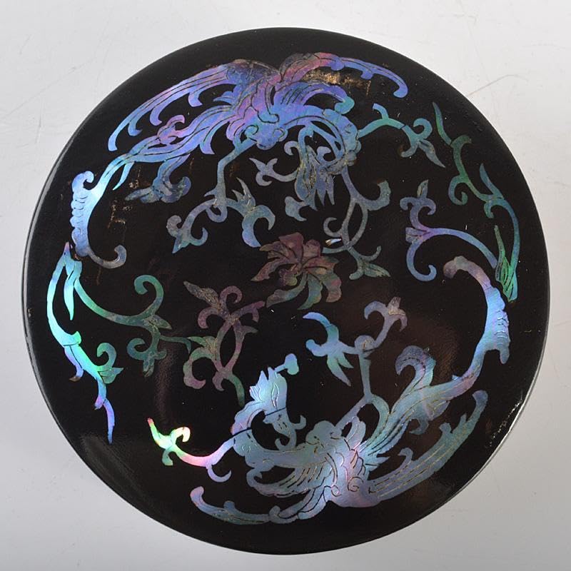 Amazon.co.jp: 韓国漆器 螺鈿細工 圓式菓子器 小物入 : ホーム＆キッチン 