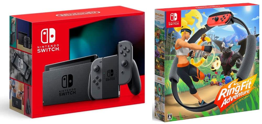 Amazon.co.jp: スイッチ 本体 (Switch) Joy-Con(L)/(R) グレー+ リング  