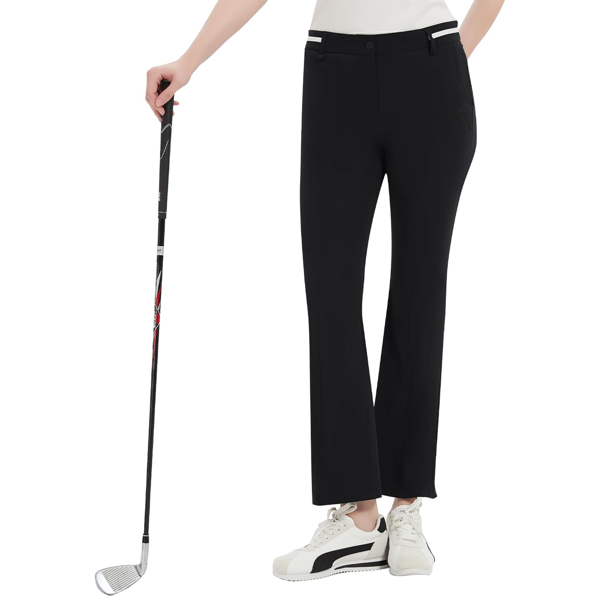 Pro X Gear Women Golf Pants with Pockets Spring Summer 4-Way Stretch Lightweight Quick Dry Casual Pants Athletic UPF 50+