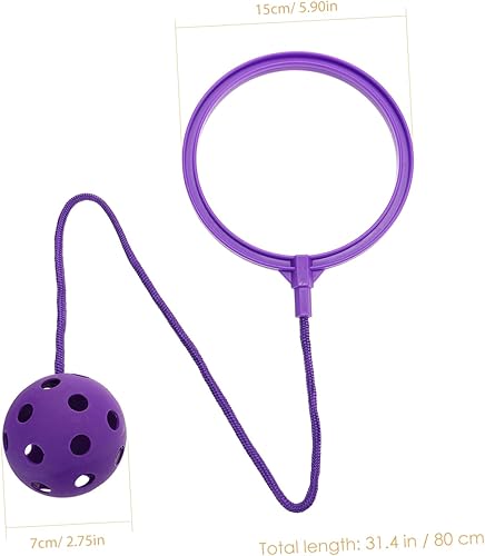 Miniatura 3 de KICHOUSE Pelota que rebota para niños, equipo de fitness, cuerdas de salto para saltar al tobillo, pelota de tobillo para niños