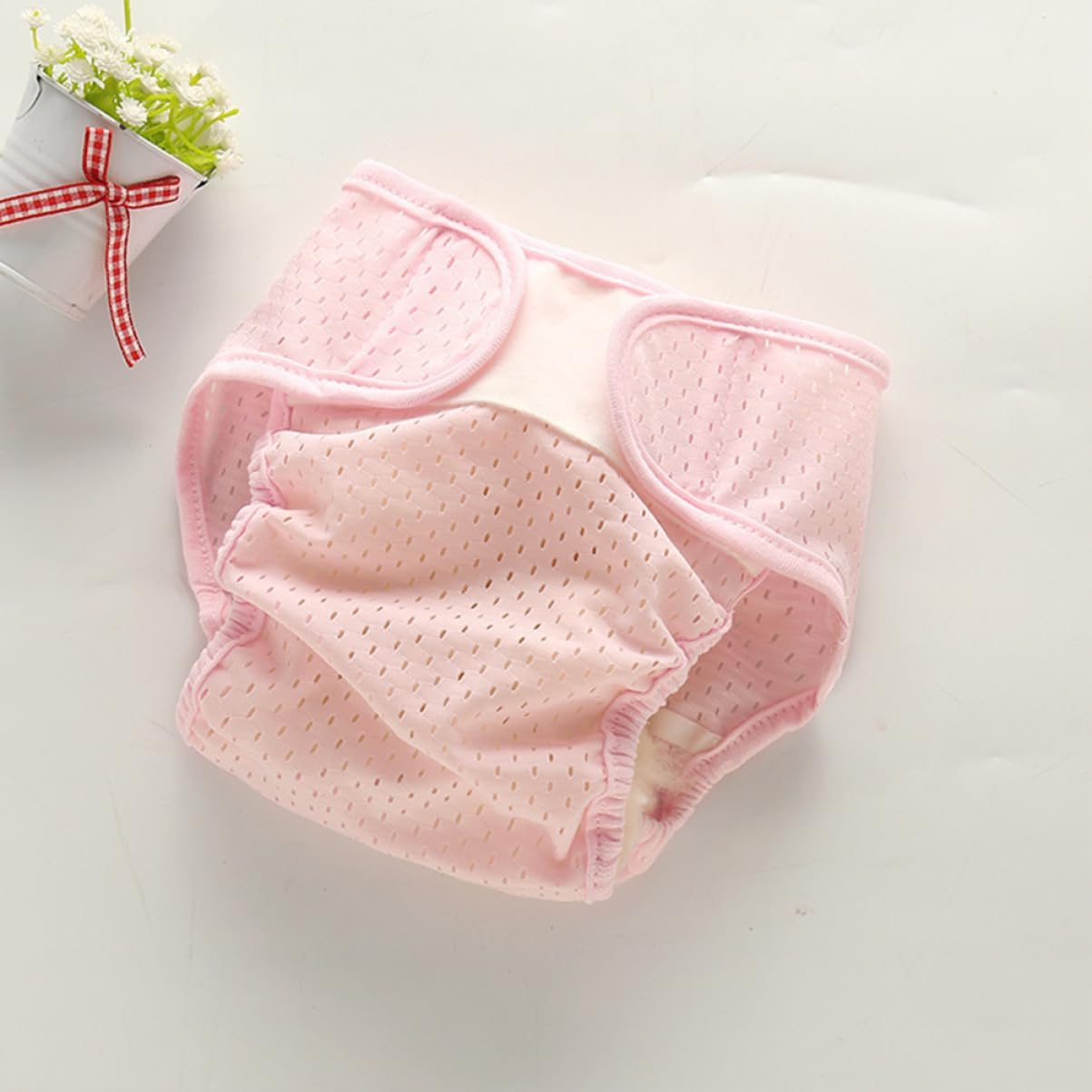 VICASKY Cloth Diaper High Elasticity Stretchable Mesh Diaper Cover Ice Silk for Boy Girl