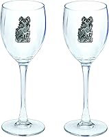 Vista 12 de Heritage Pewter Texas Tech Red Raiders - Juego de 2 copas de vino de copa de 12 onzas, vidrio de peltre elaborado por expertos