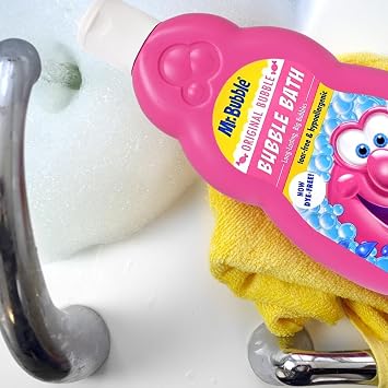 Mr. Bubble Original Bubble Bath - Great for Baby, Kids, and Adults - Hypoallergenic, Tear Free Bubble Bath Solution (4 Bottles, 16 fl oz Each)