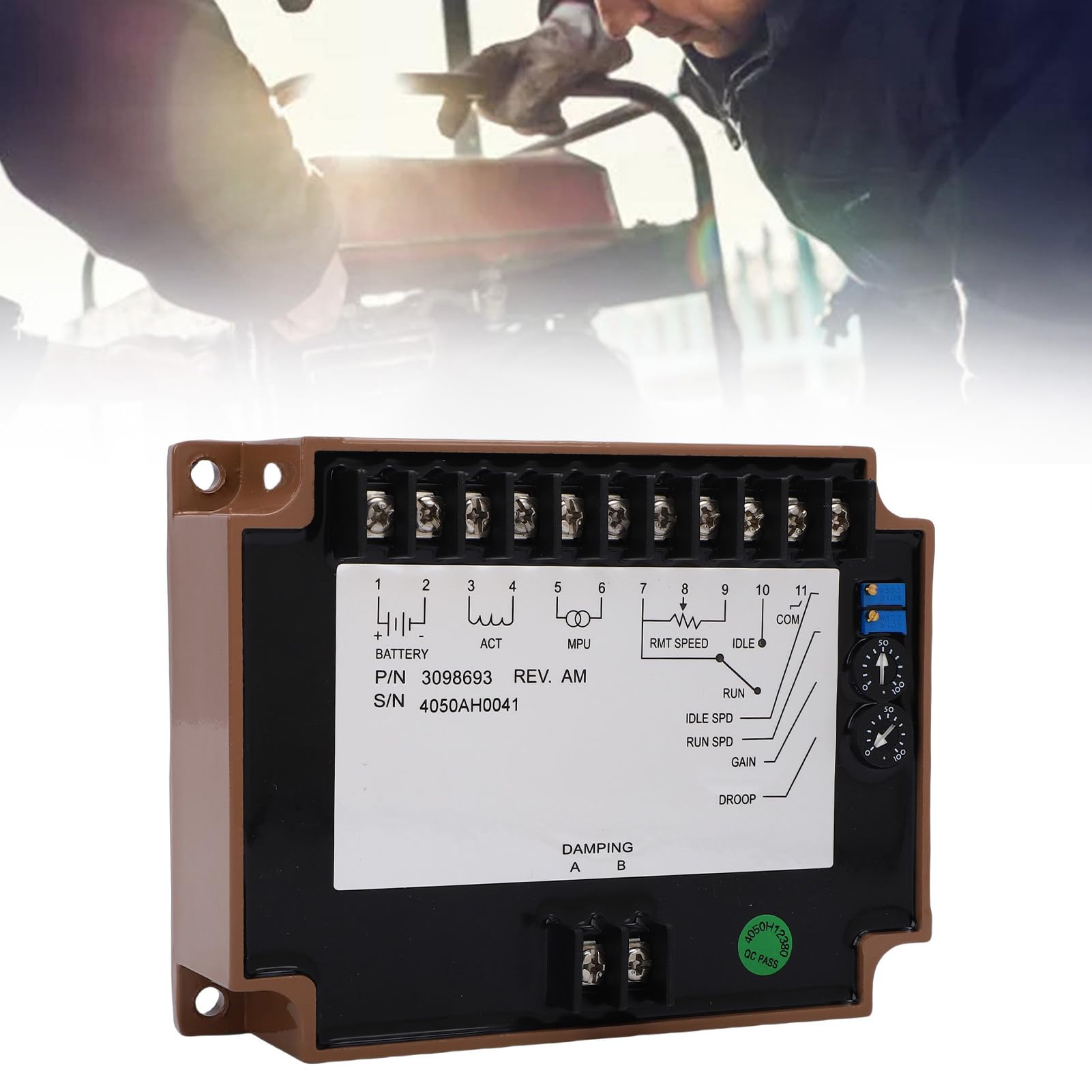 Walmeck Tablero de Control de Velocidad del Generador Controlador Electrónico Velocidad del Motor Antiinterferencias para Motor
