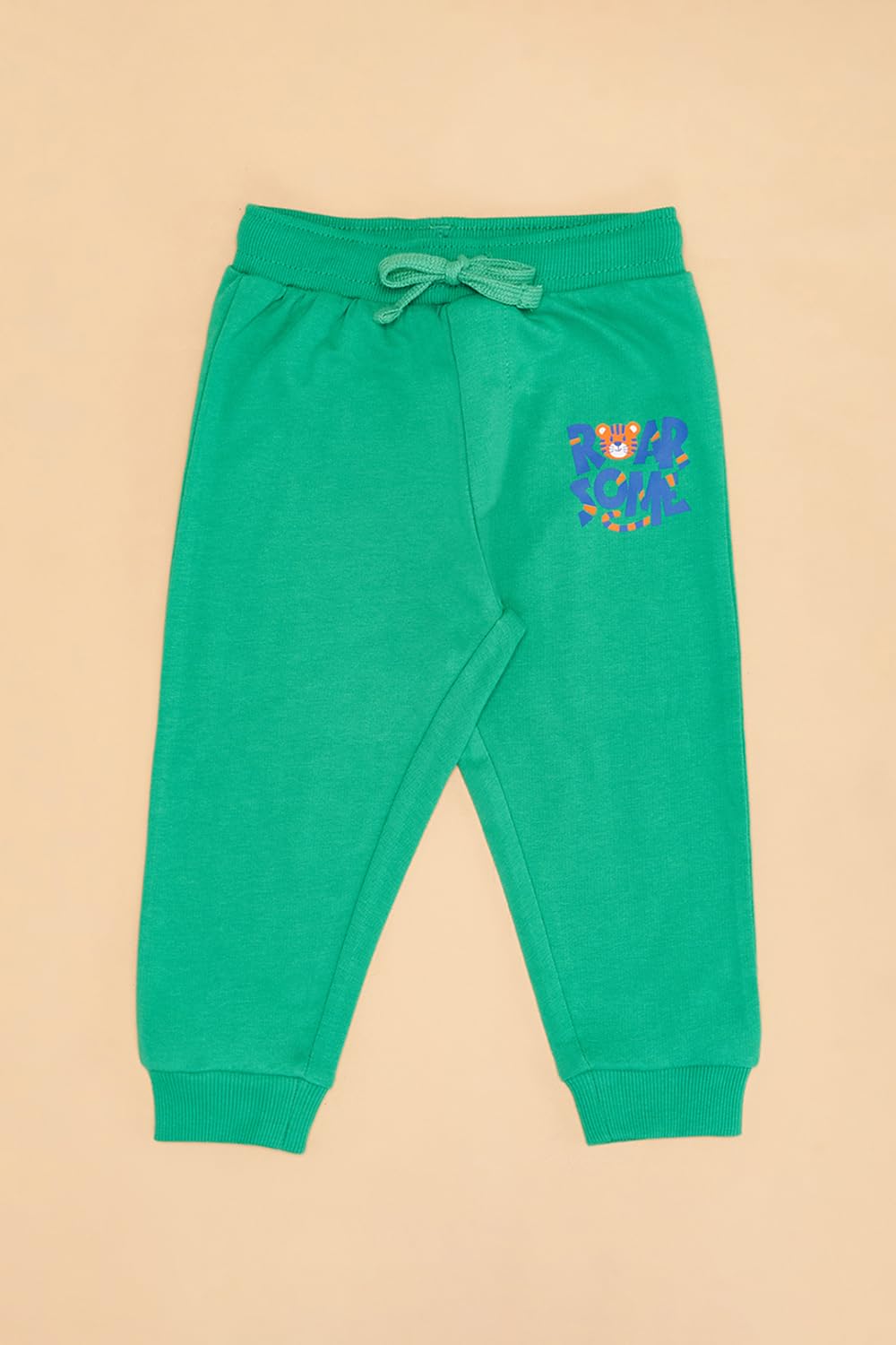Pantaloons Baby Baby Boy's Regular Fit Joggers (110151434003_Holly Green - Image 4 thumbnail