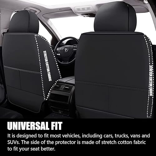 Miniatura 3 de Juego completo de fundas para asiento de automóvil, funda de cuero impermeable súper lujosa y resistente para automóviles, SUV, camionetas,