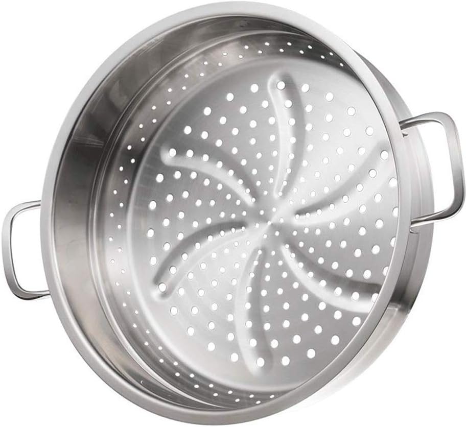 Stainless Steel Steamer，Steamer Keeps The Cooling Handle, Stainless Steel Dishwasher Safe Stainless Steel Steamer Cooking Pot Food Steamer