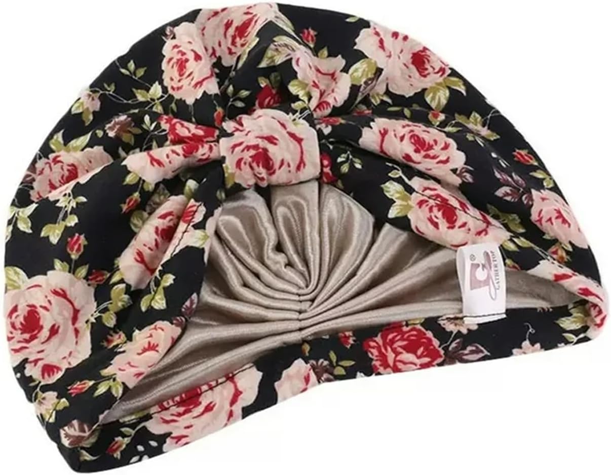 Chemo Headwear Turbans for Women Satin Lined Beanie Chemo Caps Head Wraps - Image 3