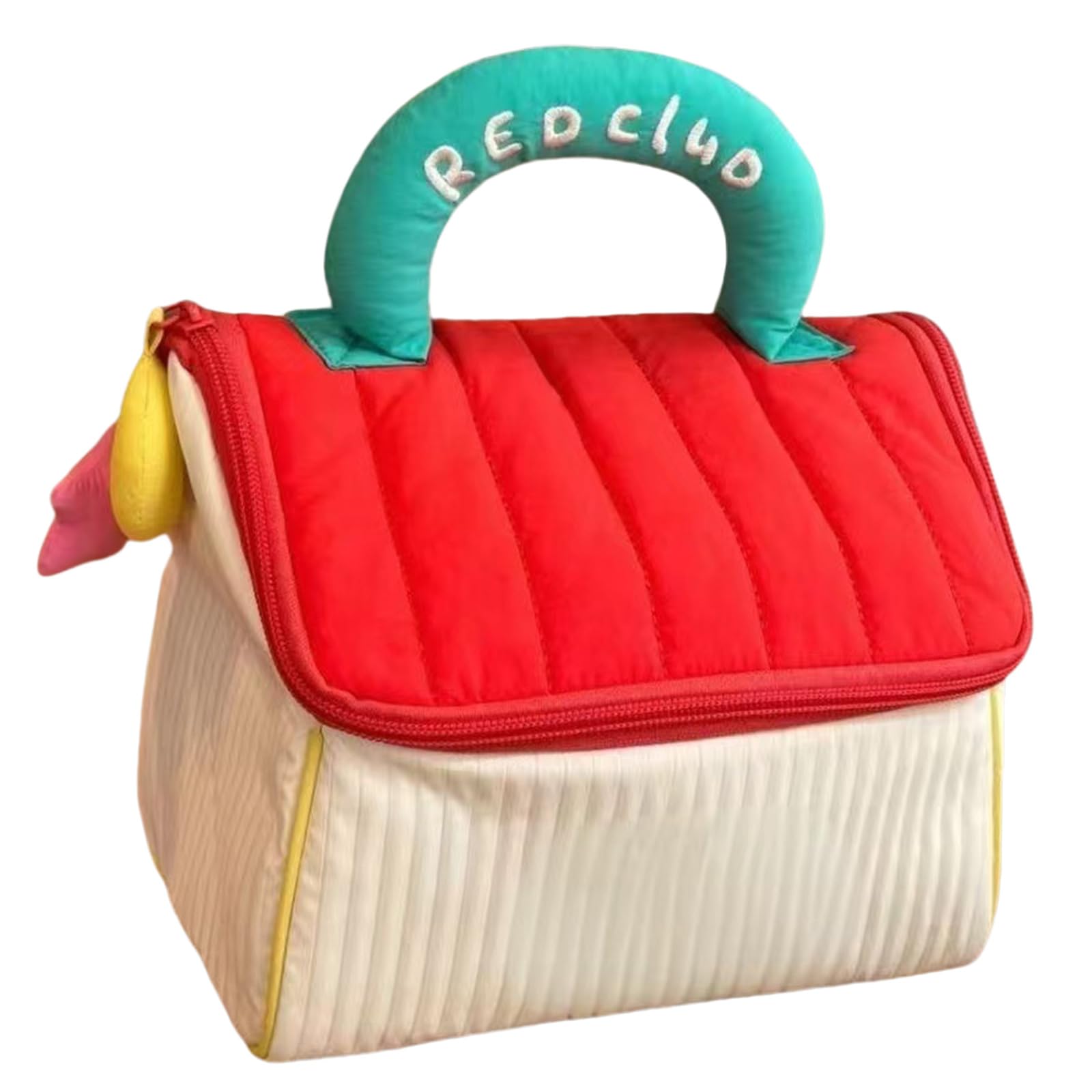 Kalttoy Adorable House Designs Skincare Storage Pouches with Multilayers Compartments for Efficient Organization Daily Use Fabric Toiletry Bag