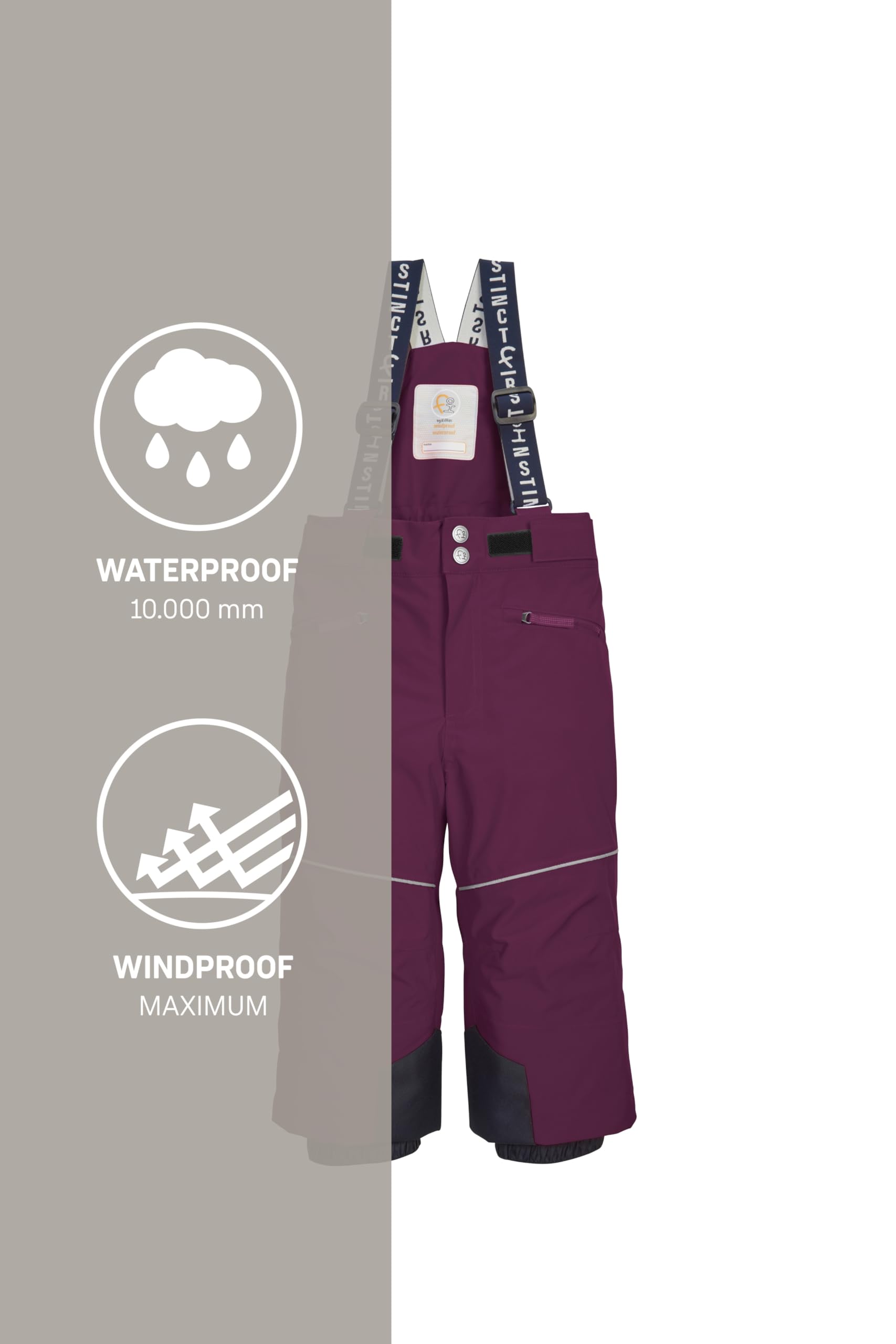 first instinct by killtec Fisw 48 MNS Ski Pnts - Pantalones de esquí/Pantalones funcionales con Tirantes y protección contra la Nieve Unisex bebé