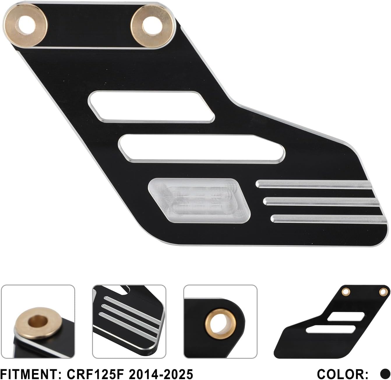 Motorcycle Chain Guard Guide Protector CNC for CRF125F CRF 125F 2025 2024 2014-2025 Dirt PIt Bike Black