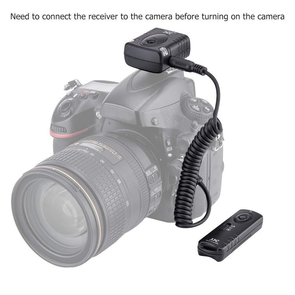 JJC Telecomando wireless per controllo dell'otturatore da remoto MC-30 per fotocamere Nikon Z9 D850 D810 D800 D700 D500 D5 D4 D3 D2X D2Hs D2H D1H D1 F90 F90x F100 D300s D300 D200