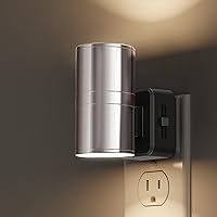 Vista 23 de L LOHAS LED Luz nocturna enchufable, luces nocturnas enchufables a la pared, sensor de luz, 0-100 lm, blanco suave 3000 K, luz nocturna regulable