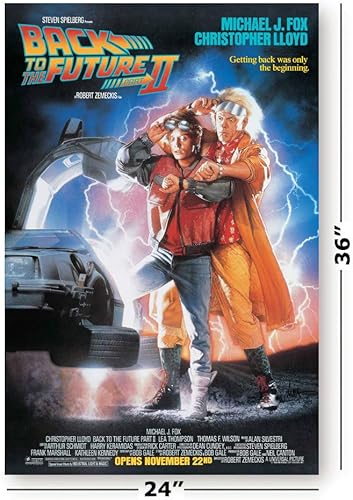 Miniatura 2 de Regreso al futuro II - Póster de película (estilo regular con créditos) (tamaño 24" x 36")