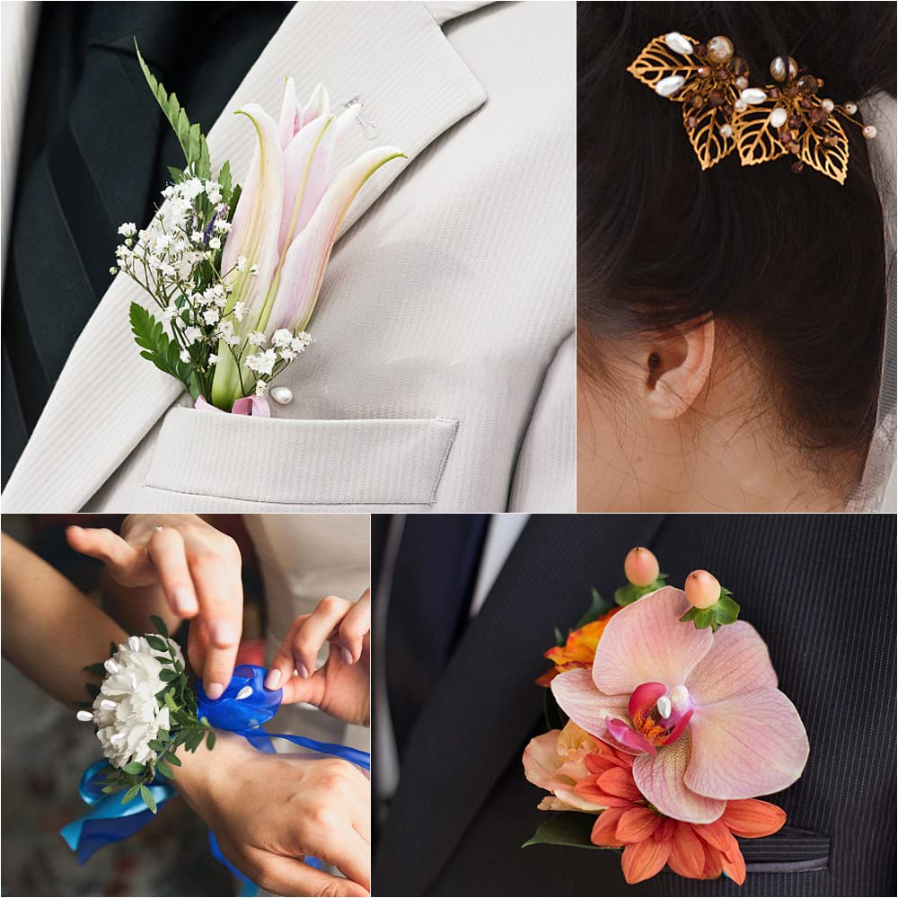 200 Pcs Teardrop Pearl Head Pins - Corsage & Boutonniere Pins For Wedding, DIY Crafts, Flower Arranging - View #6