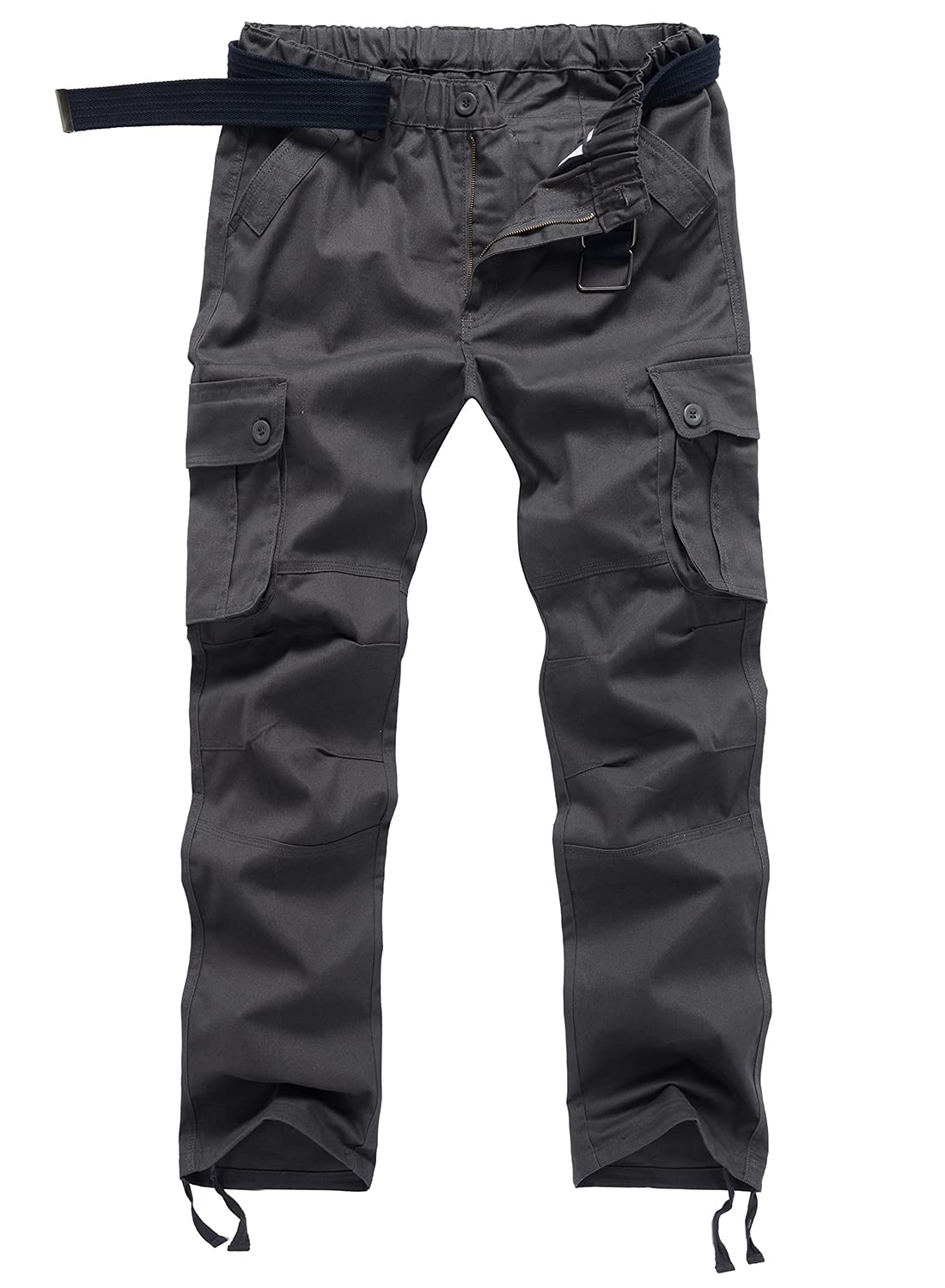 Uomo Pantalone Cargo Elastico Pantaloni da Lavoro Trekking Multi Tasca Cargo Estivi Tattici Pantaloni Sport all'aperto Senza Cintura
