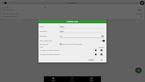 SSH/SFTP Server for TV