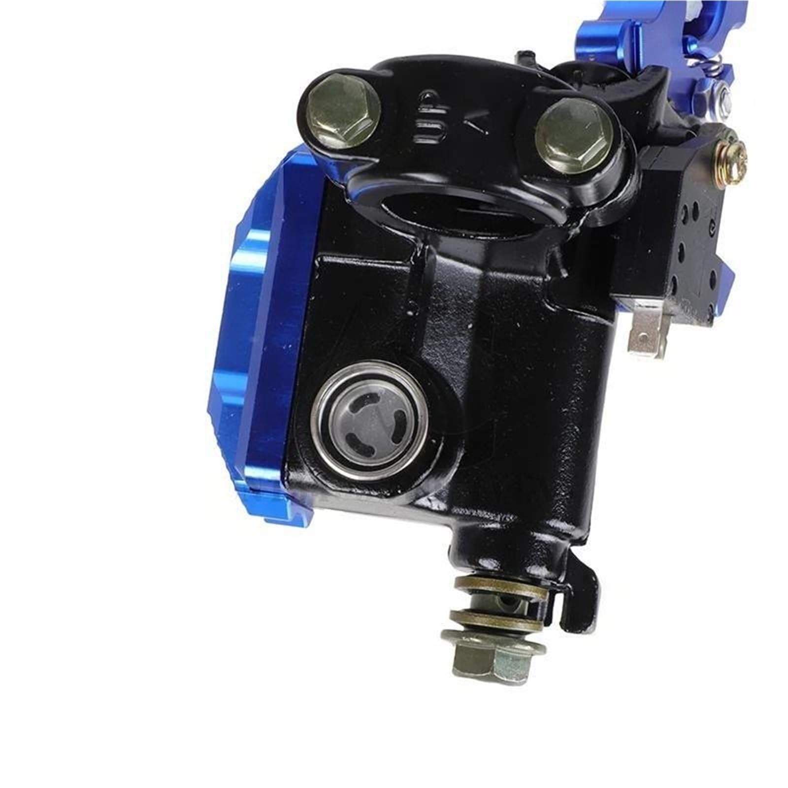 Frizione moto Set di leve frizione freno idraulico per motocicletta da 7/8" e 22 mm per manubrio(Blu)
