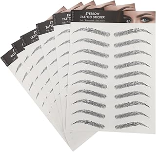 6 hojas impermeables de tatuajes temporales a...