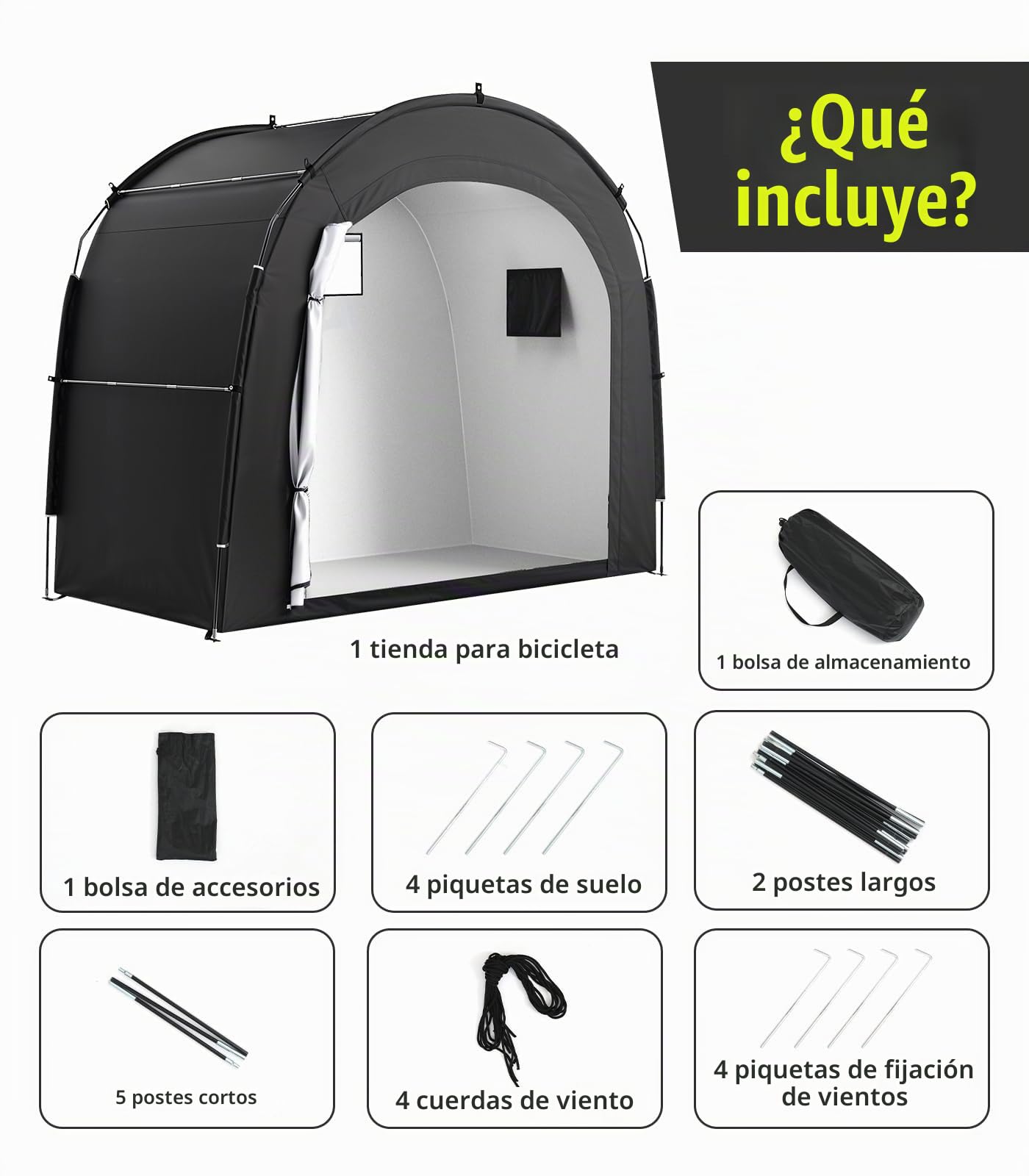 Housolution Fundas de Bicicleta para 5 Bici con Ventana Ventilada