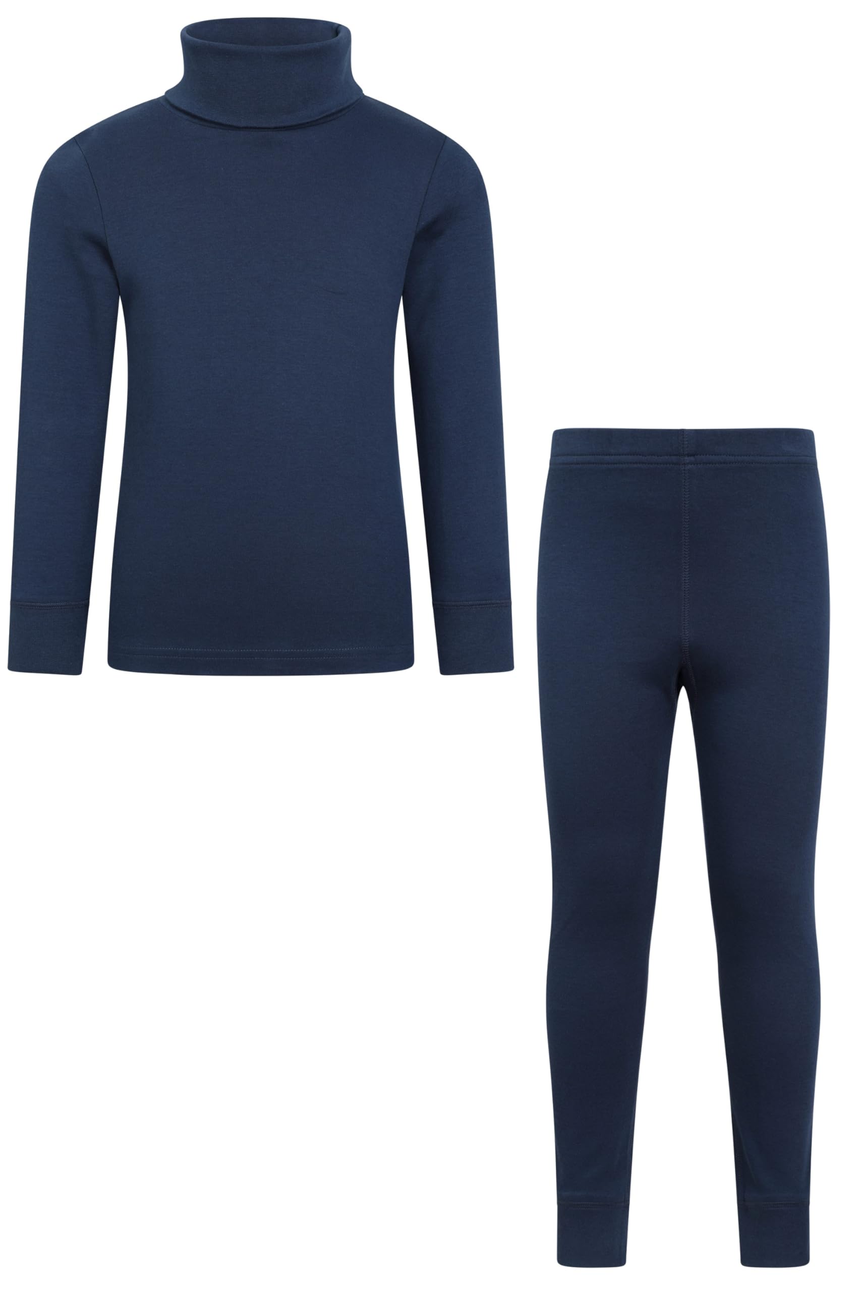Mountain Warehouse Meribel Ensemble haut et pantalon thermiques pour enfants – 100 % coton, léger et respirant, garçons et filles – Automne hiver, extérieur, voyage et randonnée