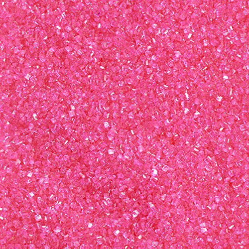 DecoPac Sanding Sugar, Pink Edible Sugar Sprinkles, Edible Sanding Sugar in Handheld Container, Sugar Sprinkle Mix For Celebration Cakes, Cupcakes, Cookies, 33oz - Pink