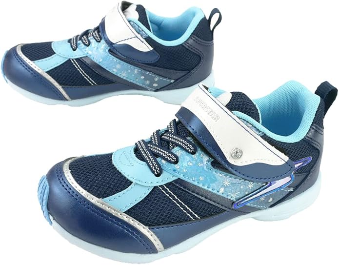 小公女のボンネ　ネイビー WHIZ ムーンスター スーパースター キッズ ジュニア スニーカー