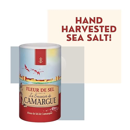 Miniatura 4 de Le Saunier De Camargue Fleur De Sel - Sal marina, recipiente de 35.27 onzas (2.2 lbs) (paquete de 2)