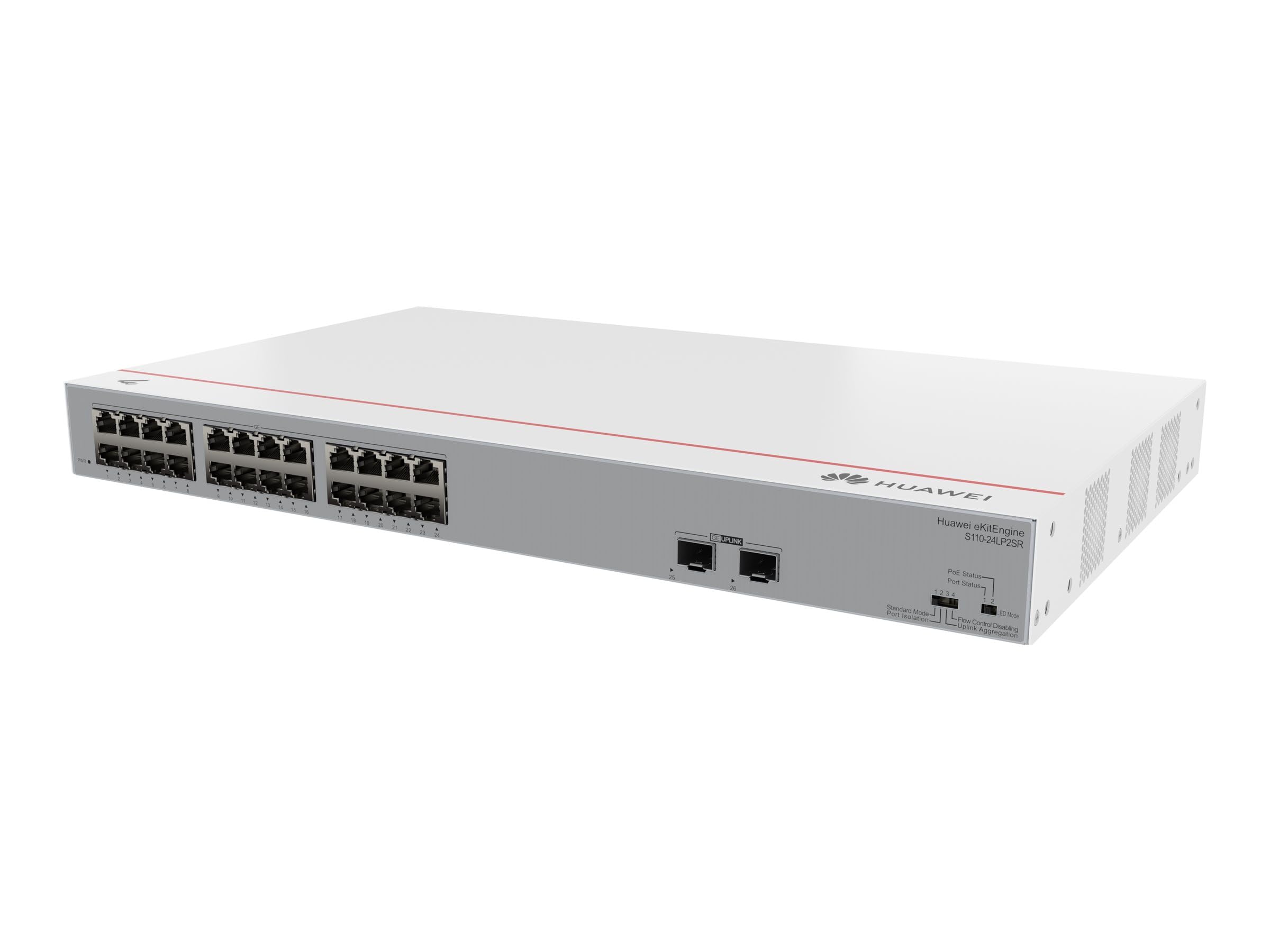 Huawei Switch S110-24lp2sr 24x10/100/1000basE-T Ports 2xge Sfp Ports Poe+ Ac Power Ekit De (p) (98012198)