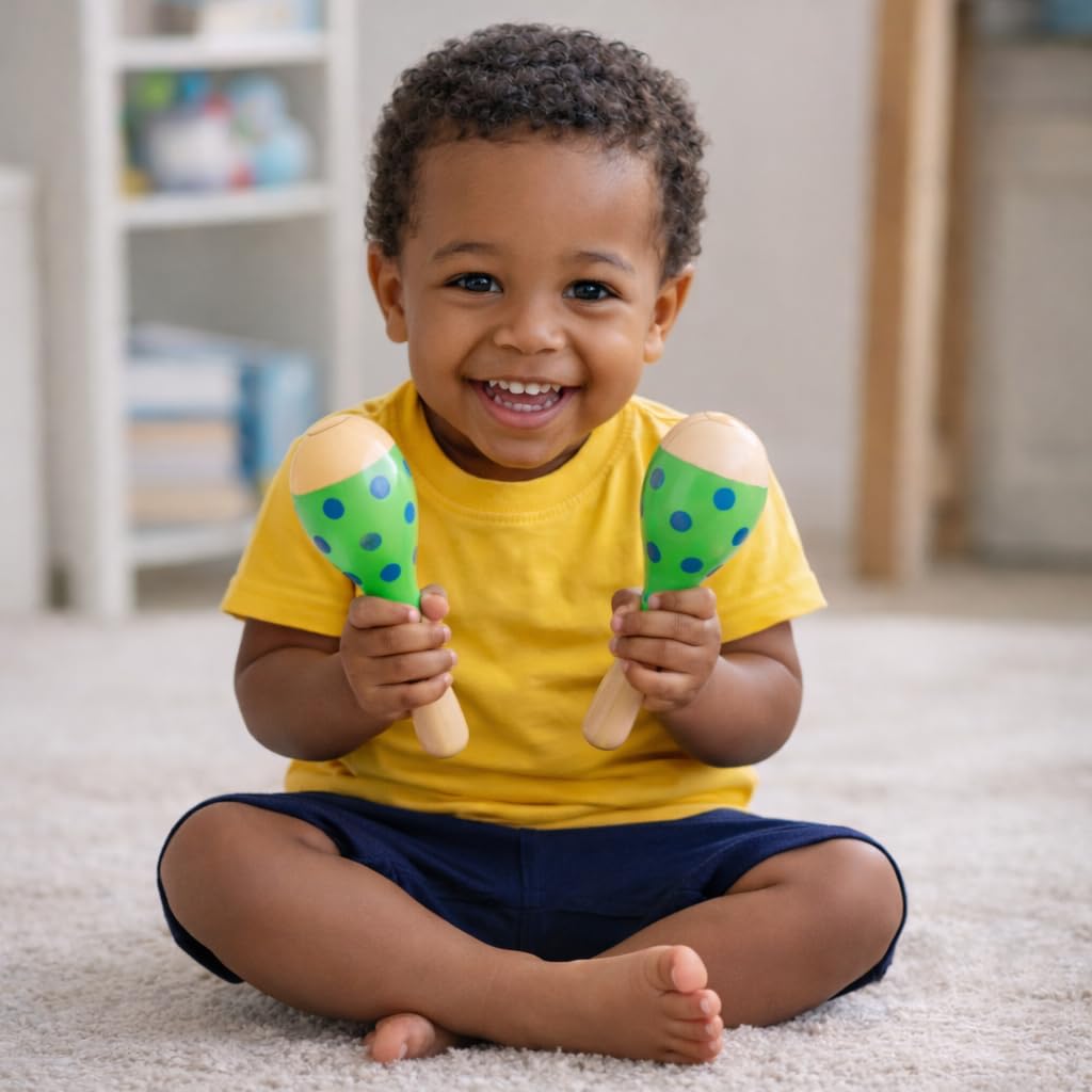 Stoie’s Strumenti Musicali per Bambini – 34 Strumenti a Percussione in Legno, con Xilofono, Tamburello, Maracas, Giocattoli Musicali Montessori per Bambini 3-5 Anni