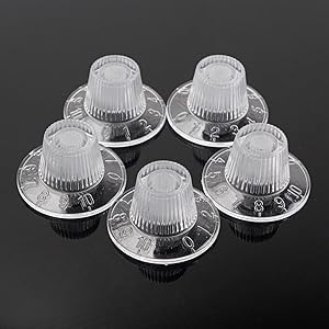 Amazon _ FAVOMOTO 5 ボリューム ノブ ベース コントロール ノブ ベース ノブ Gd55 ギター _ エレキギターピックガード _ 楽器・音響機器