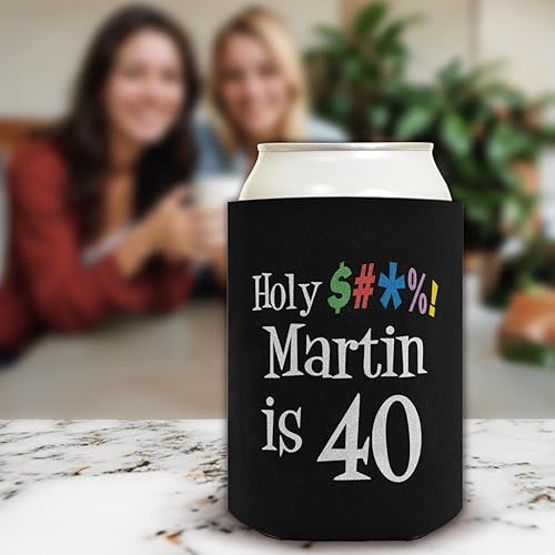 Miniatura 6 de Enfriadores de fiesta de 40 cumpleaños personalizados con tu nombre es 40 o cualquier edad, divertido nombre personalizado para fiesta de 40