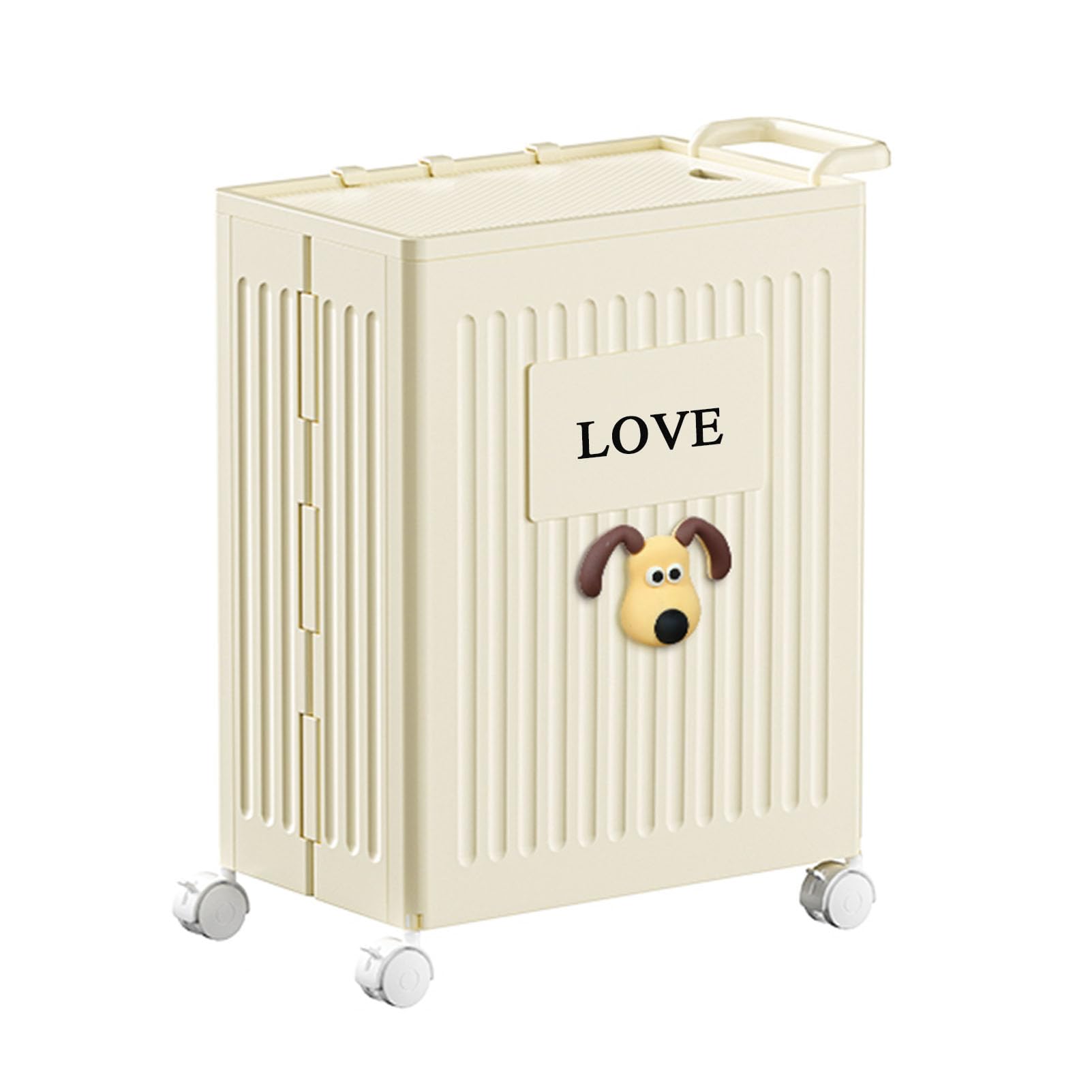 with Pulley Large Capacity Dirty Clothes Basket, Home Bathroom Put Clothes Laundry Basket, Foldable Storage Basket, Simple Atmosphere Laundry Bucket Basket