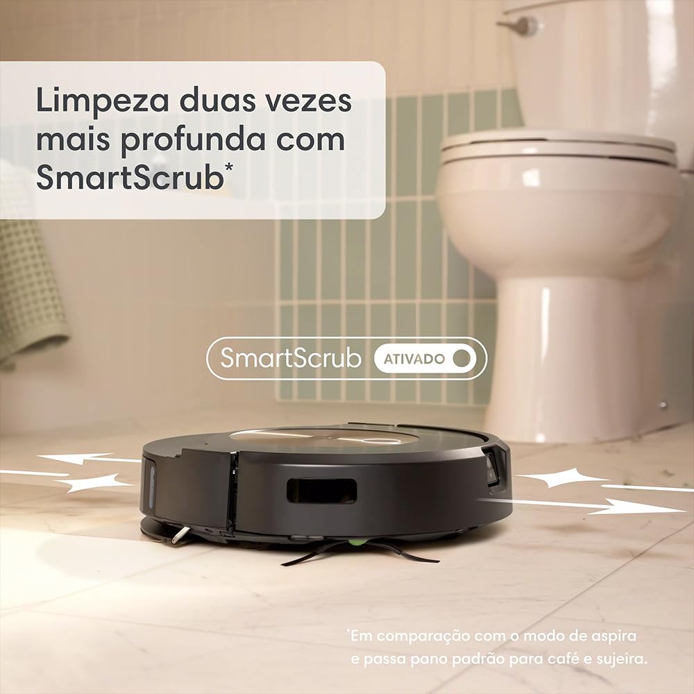 Robô Roomba Combo J9+, 2 em 1, Aspira e Passa Pano com
