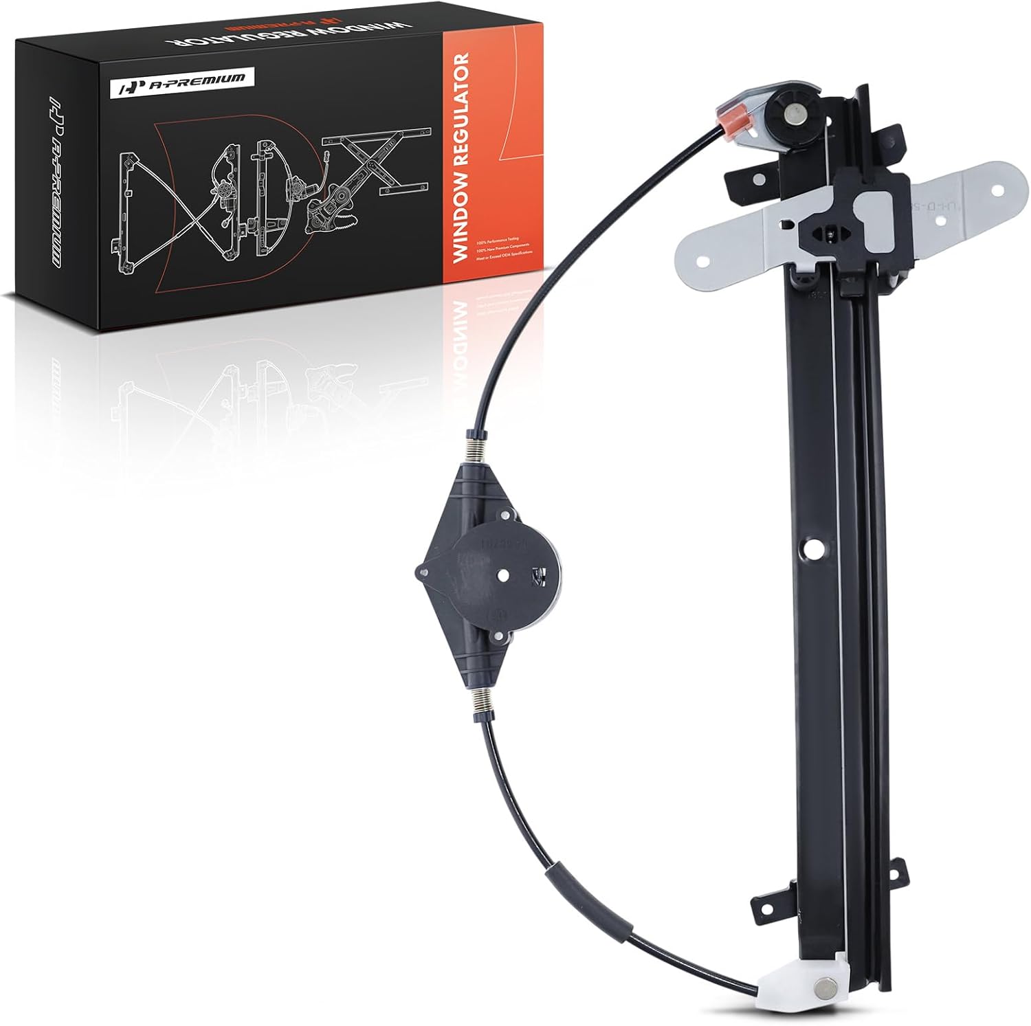 A-Premium Front Left Driver Side Electric Power Window Regulator Without Motor Compatible with Ford Taurus 1986-1995 & Mercury Sable 1986-1995