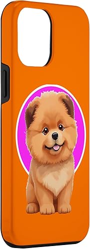 Miniatura 3 de iPhone 13 Pro Max Cute Happy Chow Puppy Dog Cartoon Dog to Fall in Love Case
