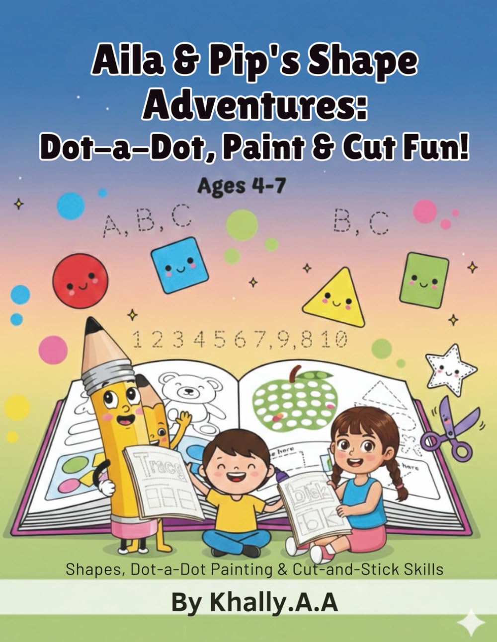 Aila & Pip’s Shape Adventures: Dot-a-Dot, Paint & Cut Fun! (Ages 4–7) (Aila & Pip Early Learning Adventure Series)