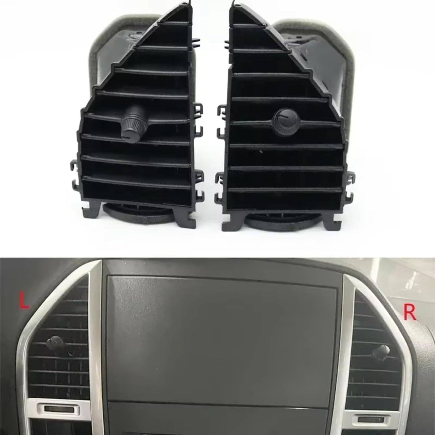 Car Dashboard Air Compatible With Benz For Vito 2015-2023 Front Middle Air Conditioner Vent Outlet Assembly A4478300654 A4478300454(1 Pair)